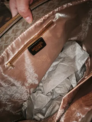 Bolso Grande Marrón y gris