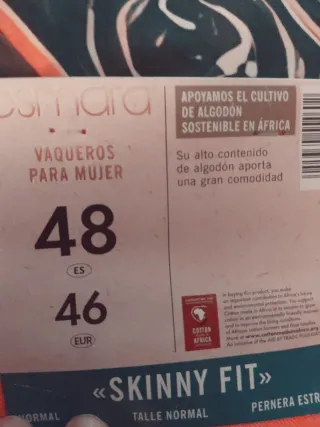 Pantalón vaquero naranja