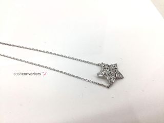 cadena plata 925mm con piedra con circonita 19 2.5cm