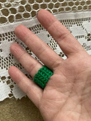 Anillo Rosa Crochet Hecho a Mano