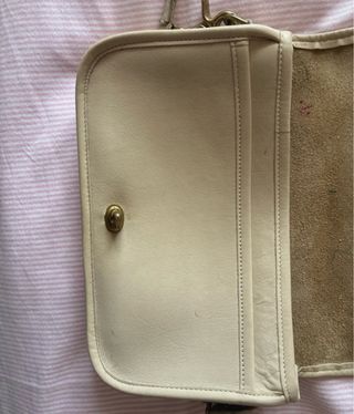 Bolso Coach Turnlock Vintage Piel Beige