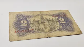 Billete 2 Pts. 1938 República Española