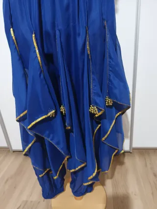 Disfraz Danza Oriental Azul y Dorado