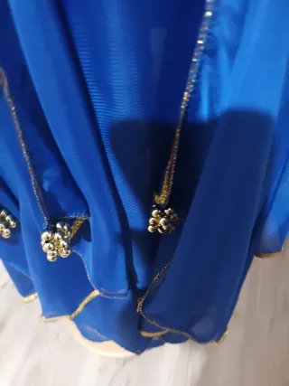 Disfraz Danza Oriental Azul y Dorado