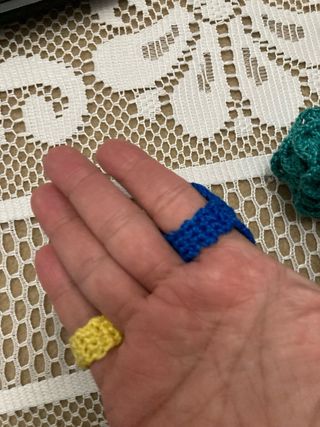 Anillos crochet hechos a mano