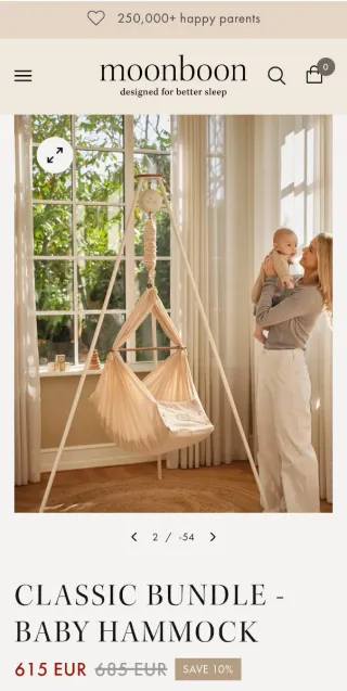 Hamaca automática para bebés moonboon