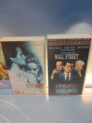 PELÍCULAS 7 VHS, pack Michael Douglas