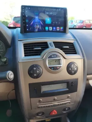 Rádio Renault Mégane 2 Android 14 com Carplay.