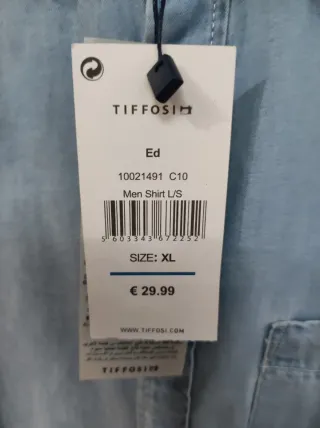 Camisa Tiffosi Azul Talla XL