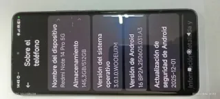 Smartphone Negra Xiaomi Redmi Note 14 Pro 5G