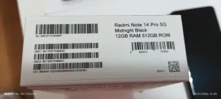Smartphone Negra Xiaomi Redmi Note 14 Pro 5G