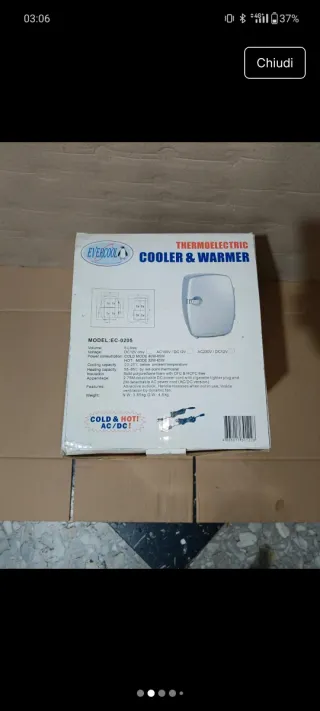 Minifrigo Termoelettrico Cooler & Warmer