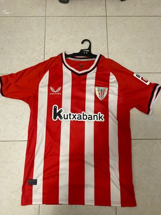 Camiseta Athletic Club Castore Roja y Blanca