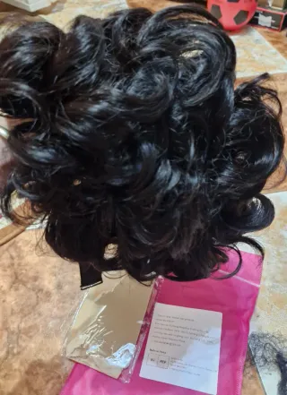 Peluca Castaña Humana