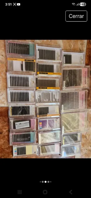 Peluca Castaña Humana