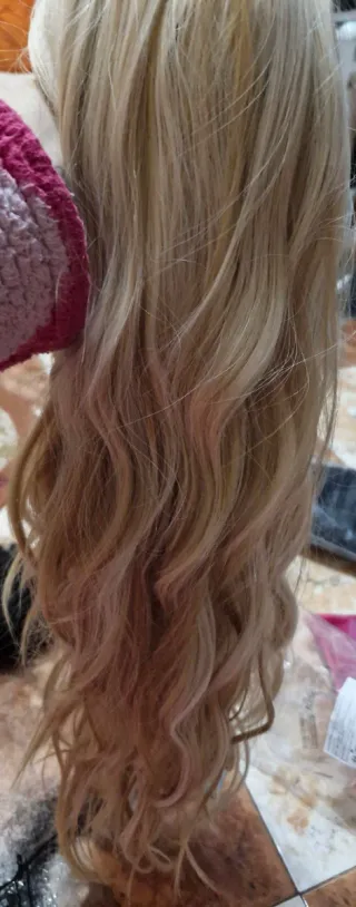 Peluca Castaña Humana