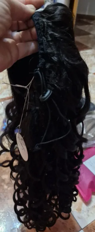 Peluca Castaña Humana