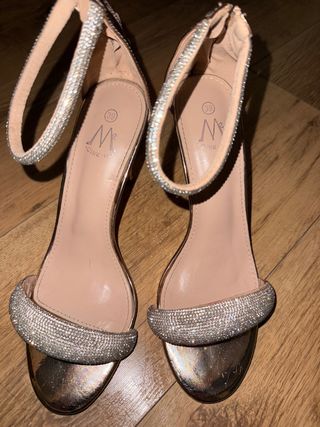 Sandalias MCINK-ME Talla 39 Doradas/Plateadas