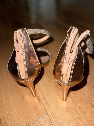 Sandalias MCINK-ME Talla 39 Doradas/Plateadas