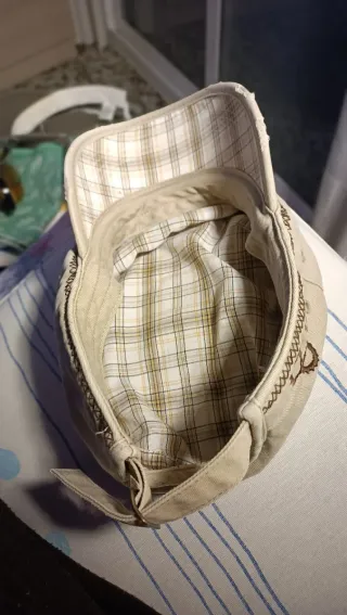 Gorra militar vintage beige/verde