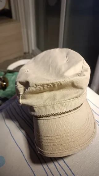 Gorra militar vintage beige/verde