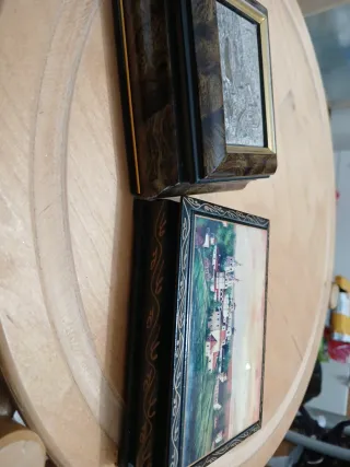 2 portagioielli vintage in legno