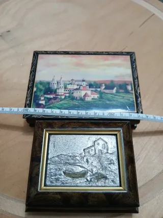 2 portagioielli vintage in legno