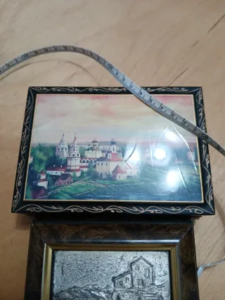 2 portagioielli vintage in legno