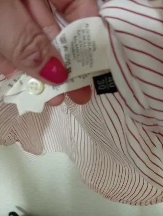 2 Camisas TINTA Rayas Talla M