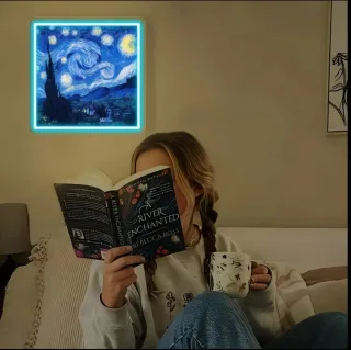 Lampada/Quadro neon Led "Notte Stellata"