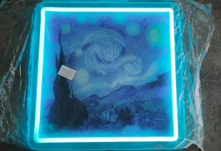 Lampada/Quadro neon Led "Notte Stellata"