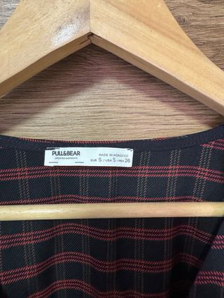 Chaleco cuadros Pull and Bear