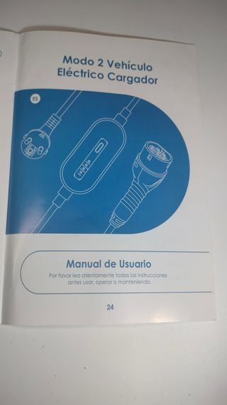 Cargador Portátil 15m EV tipo 2. IEC62196-2. NUEVO