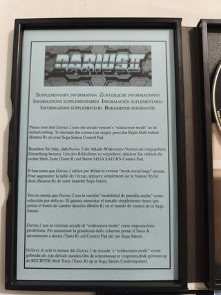 Sega Saturn Darius II Shoot 'em up