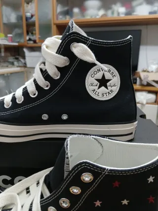 Converse ricamate nere tg 41