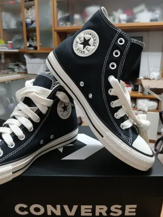 Converse ricamate nere tg 41