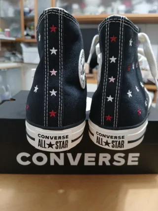 Converse ricamate nere tg 41