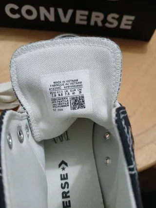 Converse ricamate nere tg 41