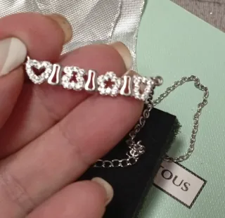 Gargantilla Tous Plata, con sus Icónicas figuras.