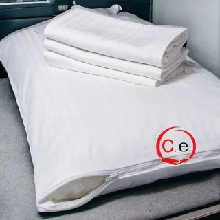 Coprimaterasso singolo con zip in cotone