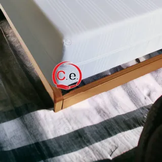 Coprimaterasso singolo con zip in cotone