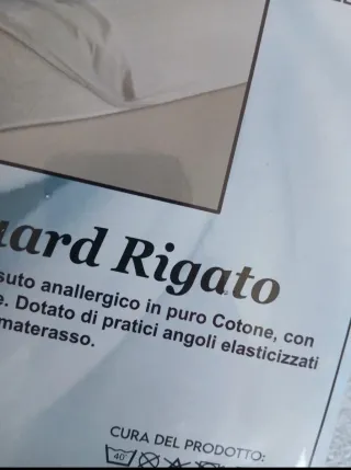 Coprimaterasso singolo con zip in cotone