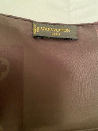 Foulard Louis Vuitton Marrone