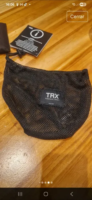 TRX nuevo con accesorio de puerta y bolsa