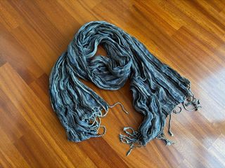 Foulard donna grigio nero blu