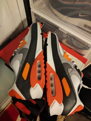 Nike Air Max 90 Talla 45 EU Naranja Blanco