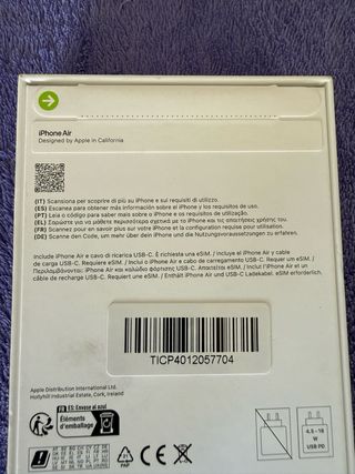 iPhone 17 Air 256GB Precintado