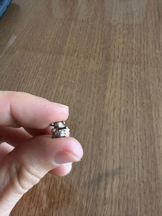 Pendiente suelto Oso Tous Plata