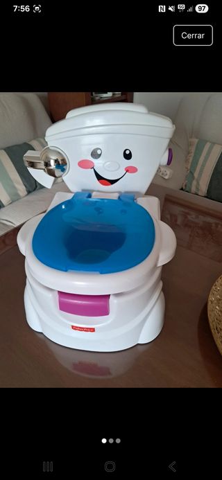 Orinal Fisher-Price con cara sonriente