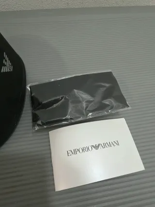 Custodia Occhiali Emporio Armani Nera